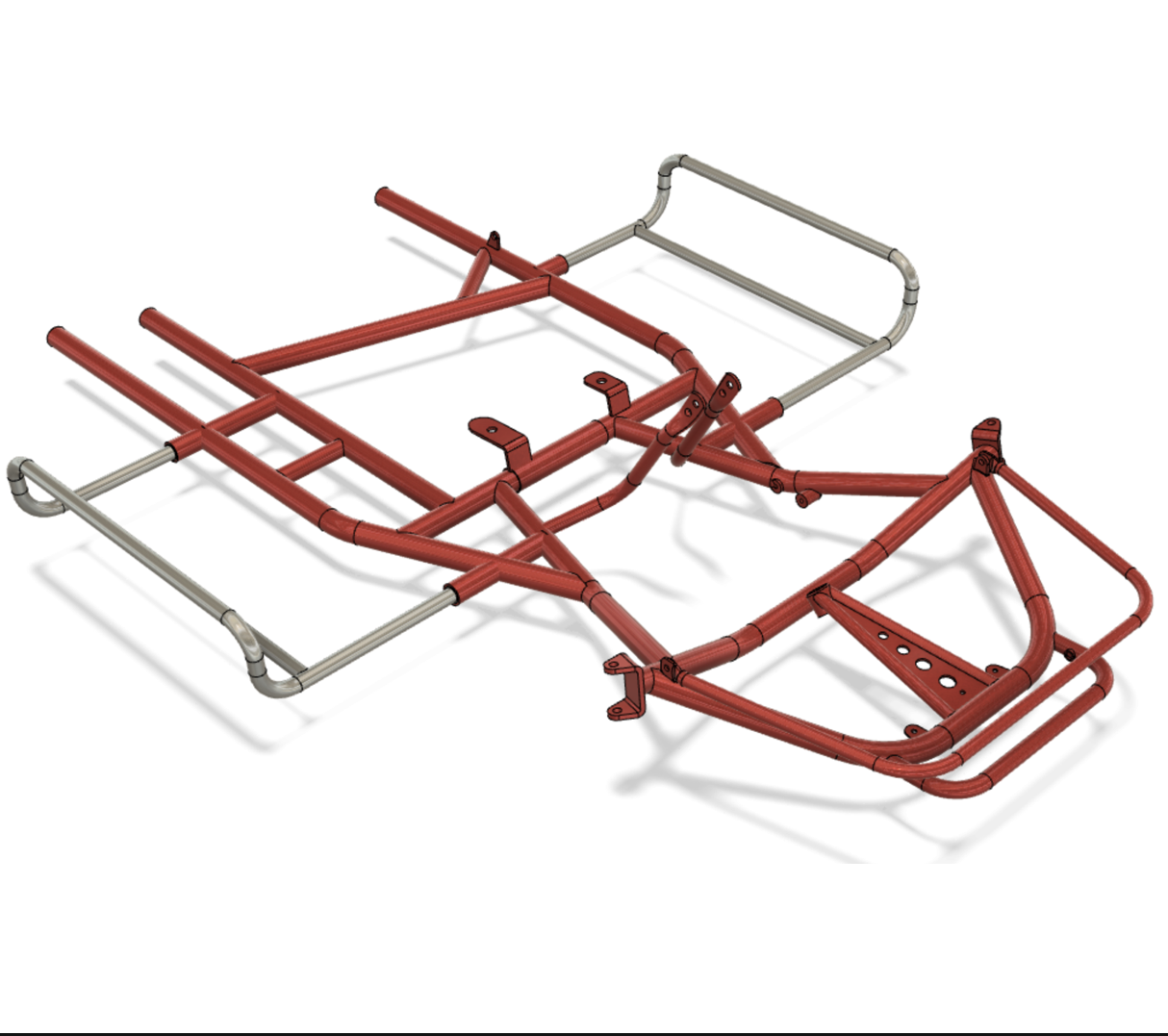 Go-kart chassis CAD model