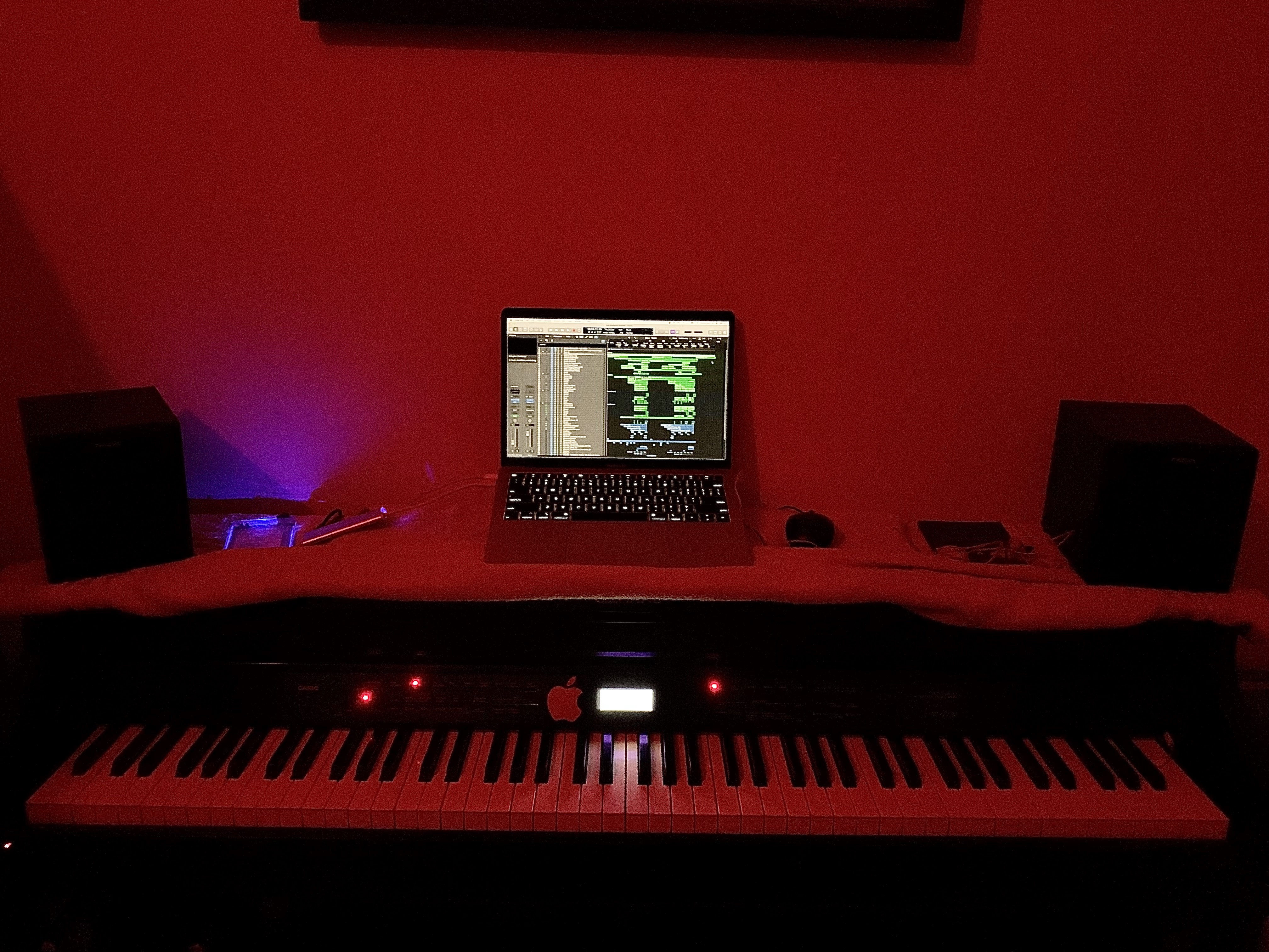 Music production setup